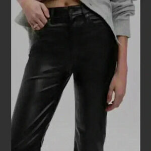 NWNT zara sexy relax with  pockets vegan black pant size 2